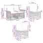 Preview: Gartensofa-set 12 Stk. Schwarz Poly-Rattan