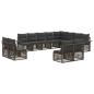 Preview: Gartensofa-set 12 stk. Grau Poly-Rattan