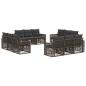 Preview: Gartensofa-set 12 stk. Grau und Dunkelgrau Poly-Rattan