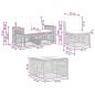 Preview: Gartensofa-set 9 Stk. Grau und Dunkelgrau Poly-Rattan
