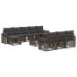 Preview: Gartensofa-set 11 stk. Grau und Dunkelgrau Poly-Rattan