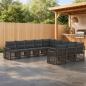 Preview: ARDEBO.de - Gartensofa-set 11 stk. Grau und Dunkelgrau Poly-Rattan