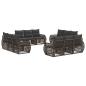 Preview: Gartensofa-set 12 stk. Grau und Dunkelgrau Poly-Rattan