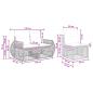 Preview: Gartensofa-set 5 Stk. Schwarz und Cremeweiß Poly-Rattan