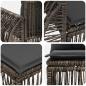 Preview: Gartensofa-set 6 stk. Grau und Dunkelgrau Poly-Rattan