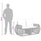 Preview: Gartensofa-set 4 Stk. Schwarz und Cremeweiß Poly-Rattan