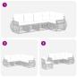 Preview: Gartensofa-set 5 Stk. Schwarz und Cremeweiß Poly-Rattan