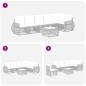 Preview: Gartensofa-set 7 Stk. Grau und Dunkelgrau Poly-Rattan