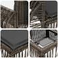 Preview: Gartensofa-set 12 Stk. Grau und Dunkelgrau Poly-Rattan