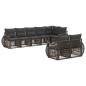 Preview: Gartensofa-set 8 stk. Grau und Dunkelgrau Poly-Rattan