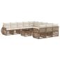 Preview: Gartensofa-set 12 Stk. Beige und Cremeweiß Poly-Rattan