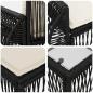 Preview: Gartensofa-set 14 Stk. Schwarz und Cremeweiß Poly-Rattan