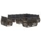 Preview: Gartensofa-set 13 Stk. Grau und Dunkelgrau Poly-Rattan