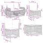 Preview: Gartensofa-set 13 Stk. Grau und Dunkelgrau Poly-Rattan