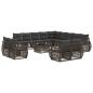 Preview: Gartensofa-set 14 stk. Grau und Dunkelgrau Poly-Rattan