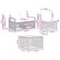 Preview: Gartensofa-set 7 Stk. Grau Poly-Rattan