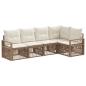 Preview: Gartensofa-set 5 stk. Beige Poly-Rattan