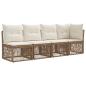 Preview: Gartensofa-set 6 Stk. Beige Poly-Rattan