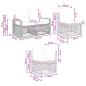 Preview: Gartensofa-set 11 Stk. Schwarz Poly-Rattan