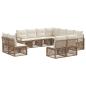 Preview: Gartensofa-set 11 stk. Beige Poly-Rattan