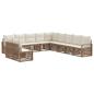 Preview: Gartensofa-set 11 Stk. Beige Poly-Rattan
