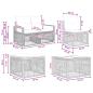 Preview: Gartensofa-set 10 Stk. Grau Poly-Rattan