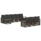 Preview: Gartensofa-set 10 stk. Grau Poly-Rattan