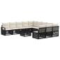 Preview: Gartensofa-set 12 Stk. Schwarz Poly-Rattan