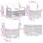 Preview: Gartensofa-set 14 Stk. Schwarz Poly-Rattan