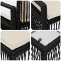 Preview: Gartensofa-set 14 Stk. Schwarz Poly-Rattan