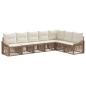 Preview: Gartensofa-set 7 stk. Beige Poly-Rattan