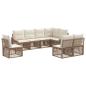 Preview: Gartensofa-set 8 Stk. Beige Poly-Rattan