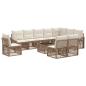 Preview: Gartensofa-set 11 Stk. Beige Poly-Rattan
