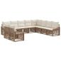 Preview: Gartensofa-set 10 Stk. Beige Poly-Rattan