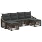 Preview: Gartensofa-set 6 stk. Grau Poly-Rattan