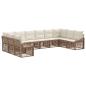 Preview: Gartensofa-set 10 stk. Beige Poly-Rattan