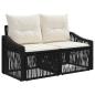 Preview: Gartensofa-set 10 stk. Schwarz Poly-Rattan