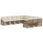 Preview: Gartensofa-set 11 stk. Beige Poly-Rattan