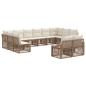 Preview: Gartensofa-set 12 stk. Beige Poly-Rattan