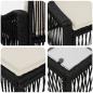 Preview: Gartensofa-set 14 Stk. Schwarz Poly-Rattan