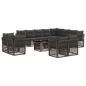 Preview: Gartensofa-set 13 Stk. Grau Poly-Rattan