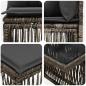 Preview: Gartensofa-set 13 Stk. Grau Poly-Rattan