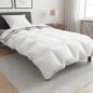Preview: ARDEBO.de - Bettwäsche-Set Weiß 137 x 200 cm Baumwolle, Bambus, Polyester