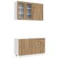 Preview: Kücheneinheit LYON 4 stk. Artisan-Eiche Holzwerkstoff