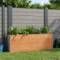 Preview: ARDEBO.de - Hochbeet Braun 200 x 30 x 72 cm WPC und Aluminium