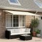 Preview: ARDEBO.de - Markisenersatzstoff Creme 350 x 200 cm Polyester