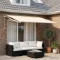 Preview: ARDEBO.de - Markisenersatzstoff Creme 300 x 250 cm Polyester
