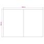 Preview: Markisenersatzstoff Gelb und Weiß 400 x 350 cm Polyester