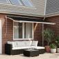 Preview: ARDEBO.de - Markisenersatzstoff Schwarz 300 x 250 cm Polyester
