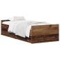 Preview: Bettrahmen Altholz 90 x 200 cm Holzwerkstoff